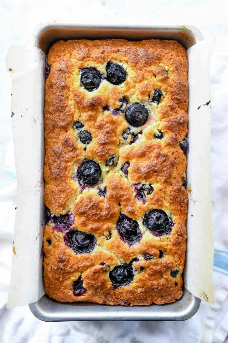 Blueberry Oatmeal Quick Bread from foodiecrush.com on foodiecrush.com