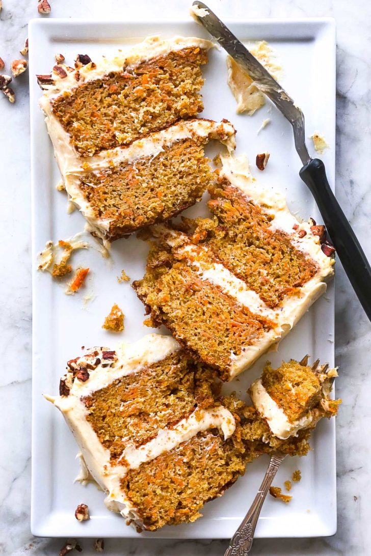 The BEST Carrot Cake slices foodiecrush.com