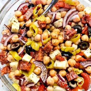 Italian Chickpea Salad foodiecrush.com