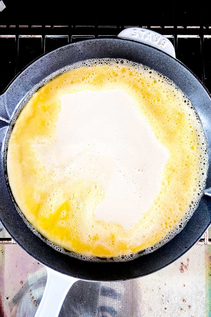 Dutch Baby Batter in Oven foodiecrush.com