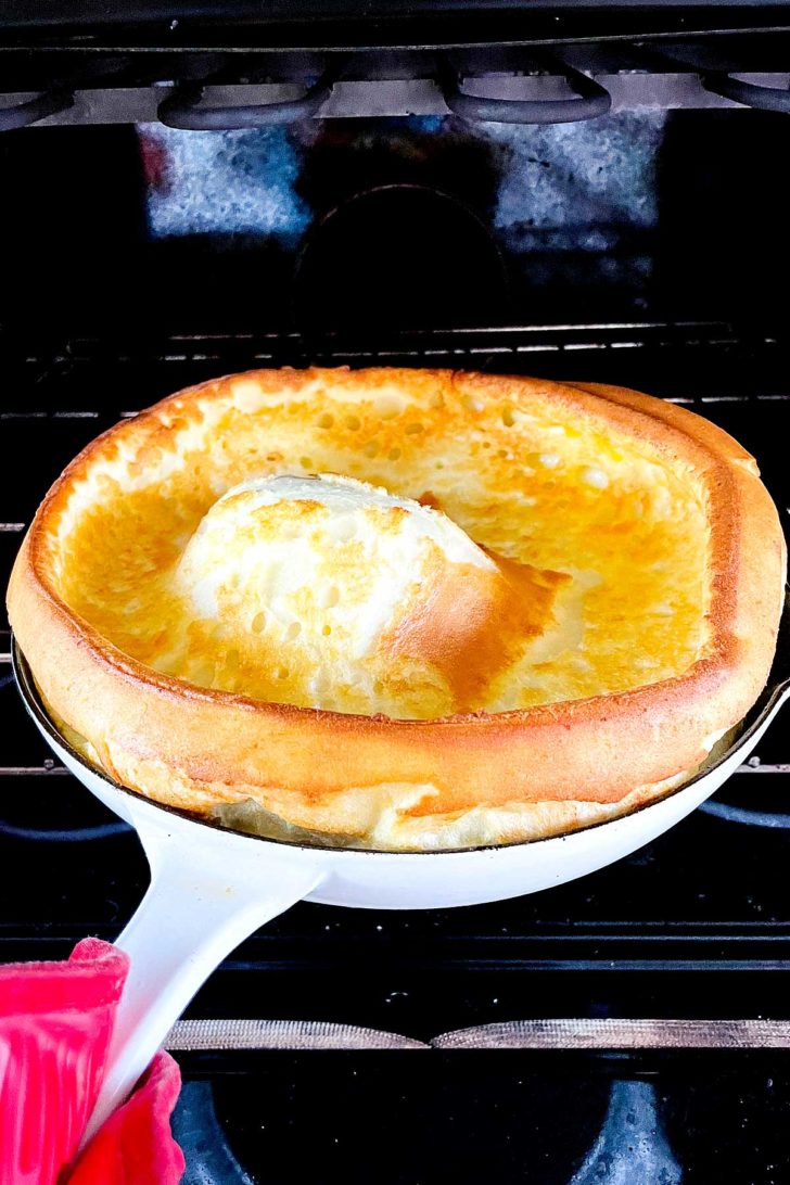 Dutch Baby German Pancake in Oven foodiecrush.com