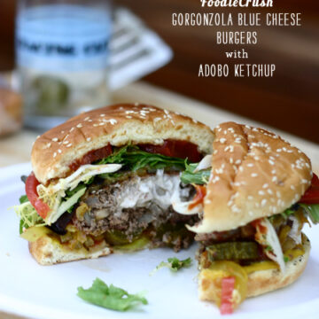 FoodieCrush Magazine Blue Cheese Burger