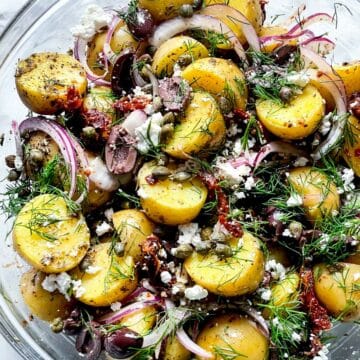 Greek Potato Salad foodiecrush.com