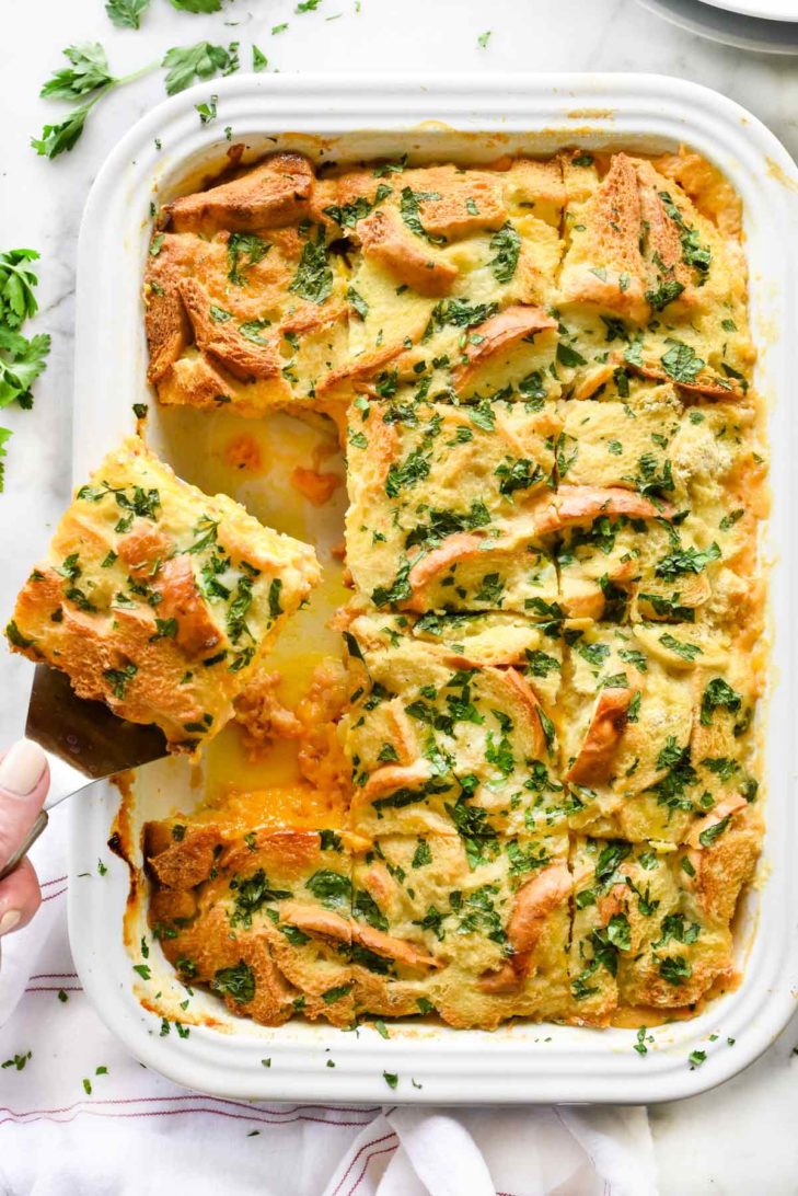 Ham and Cheese Breakfast Casserole from foodiecrush.com on foodiecrush.com