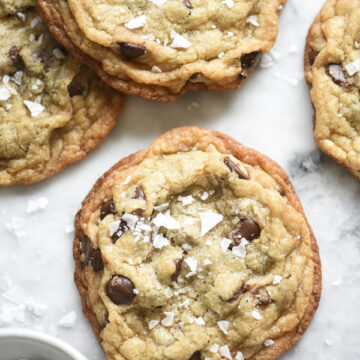 Milk Bar Salted Chocolate Chip Cookies foodiecrush.com