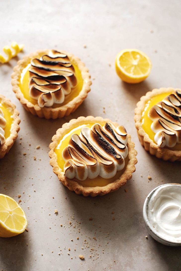 Mini Lemon Meringue Tarts from teakandthyme.com on foodiecrush.com