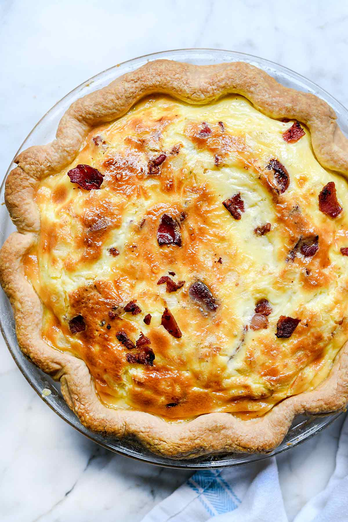 Easy Quiche Lorraine Recipe | foodiecrush.com #quiche #easy #recipes #classic #best