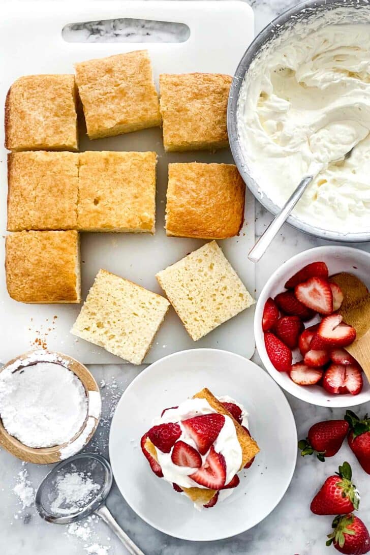 Strawberry Shortcake ingredients foodiecrush.com