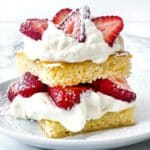 Strawberry Shortcake with whipped cream foodiecrush.com