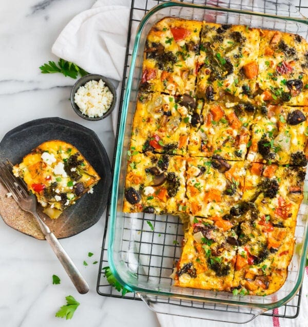 Vegetarian Breakfast Casserole from wellplated.com on foodiecrush.com